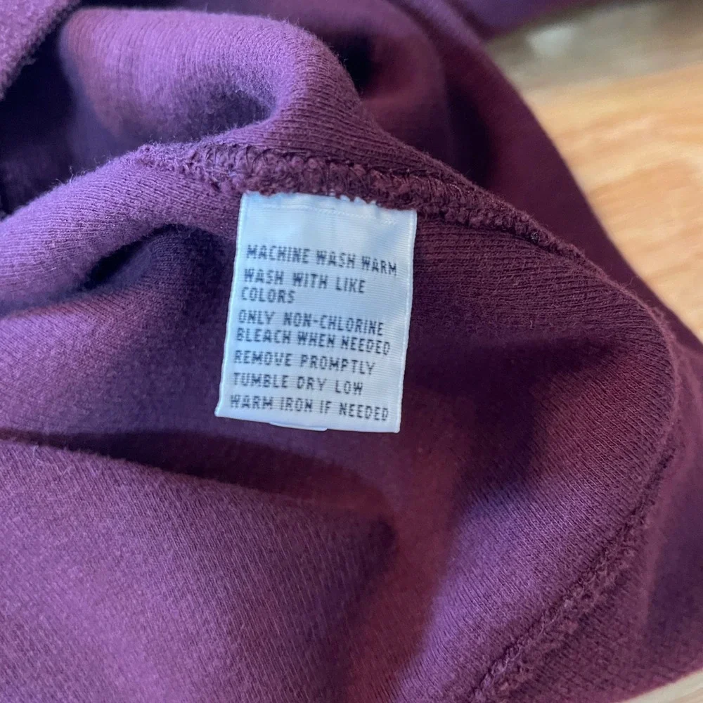 Polo Ralph‎ Lauren Mens XL Burgundy Maroon Cotton Crewneck Sweatshirt Blue Pony
